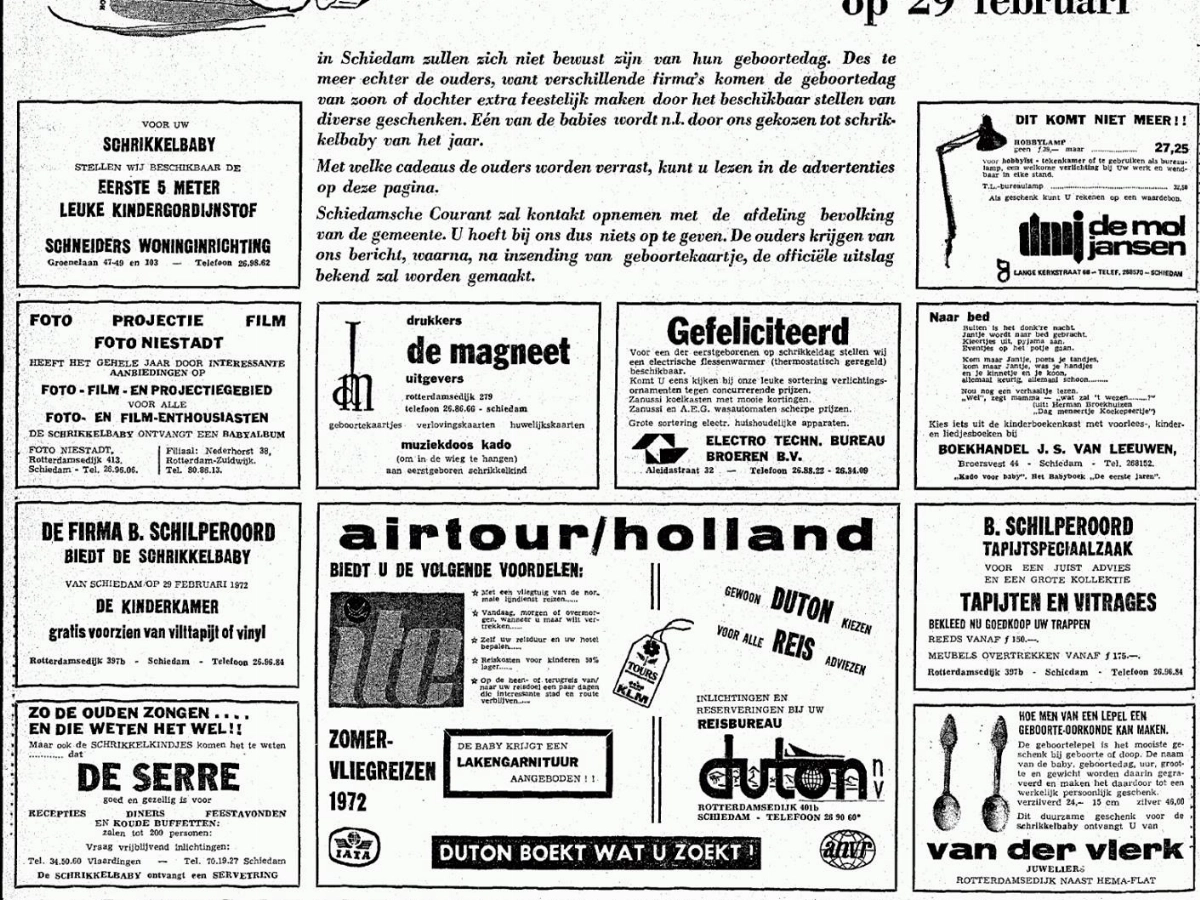 Een schrikkeldag niet geleefd, is een dag niet gelachen... - Schiedam24