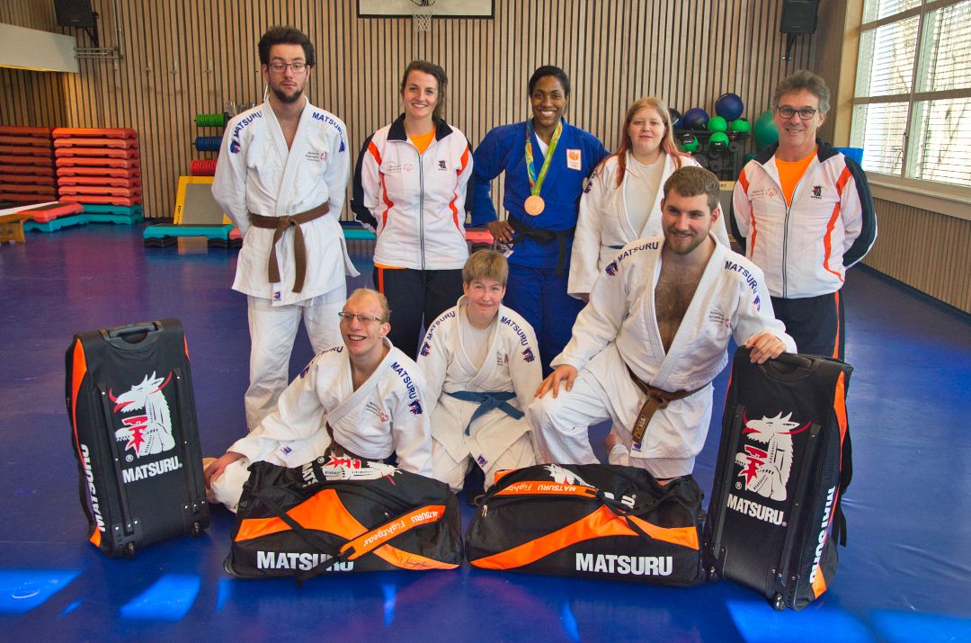 Uitzwaaitraining G-judoka's bij Tino Hoogendijk