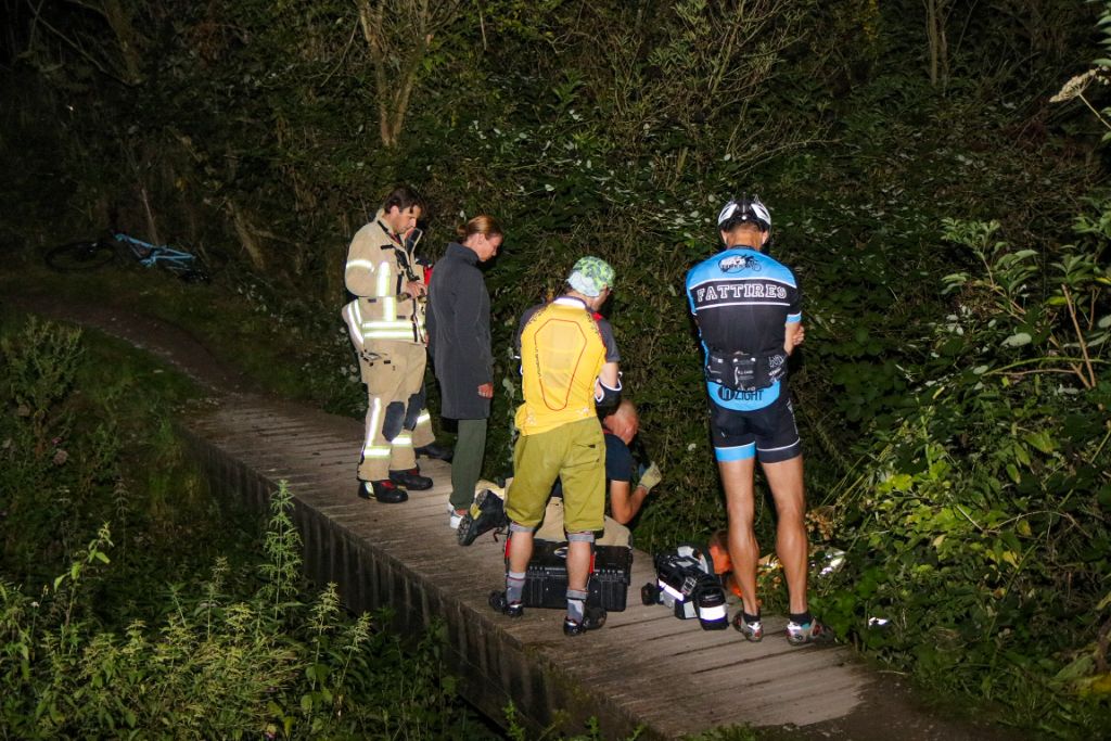 Mountainbiker gewond na val in Broekpolder