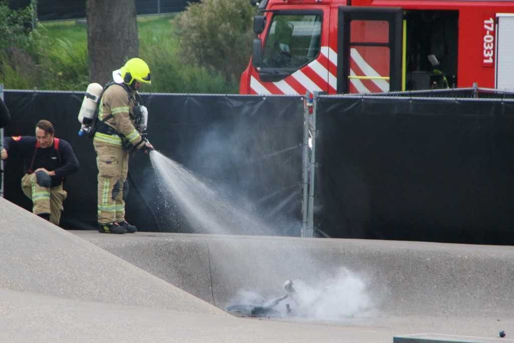 Brandstichting op skatebaan Oranjepark