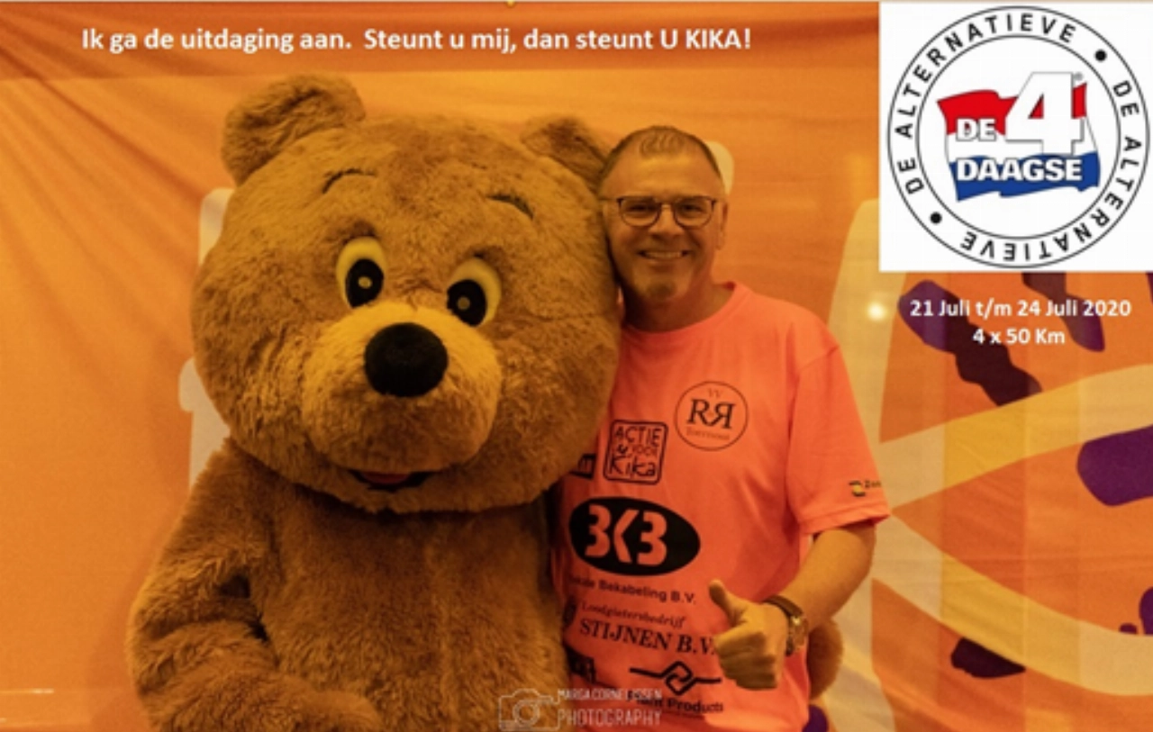 Marco wandelt de vierdaagse voor Kika!