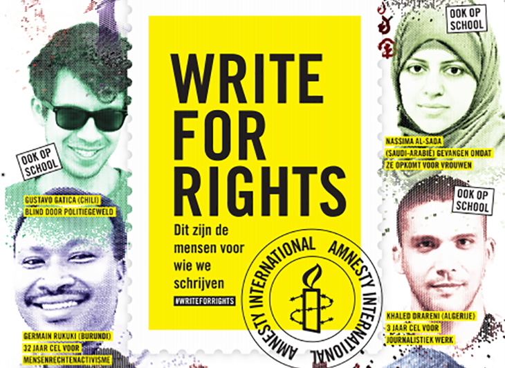 Amnesty Schrijfmarathon: Write for Rights