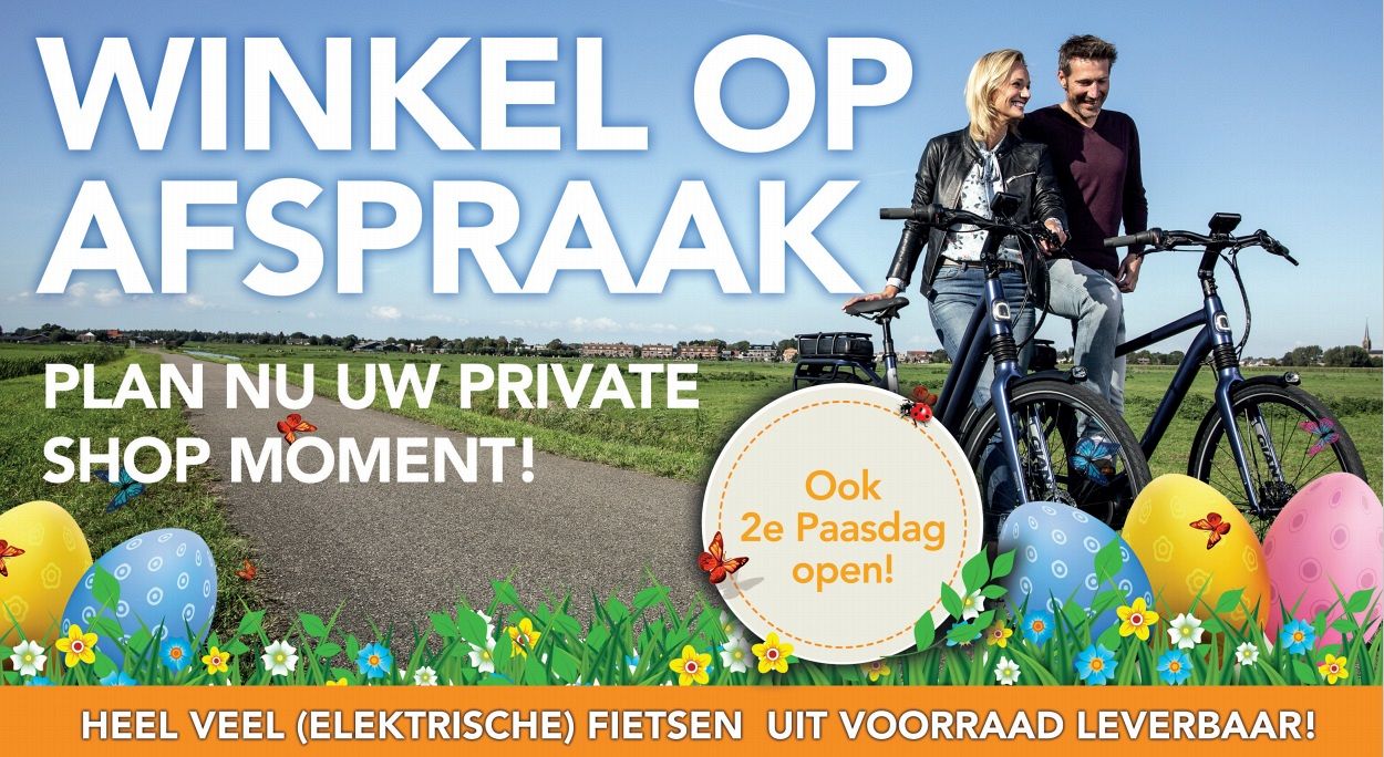 Nieuwe fiets?  Winkel op afspraak bij Van Kortenhof!