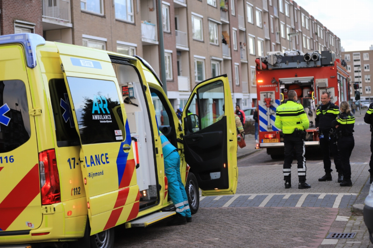 Trappenhuis vol rook na brand in keuken