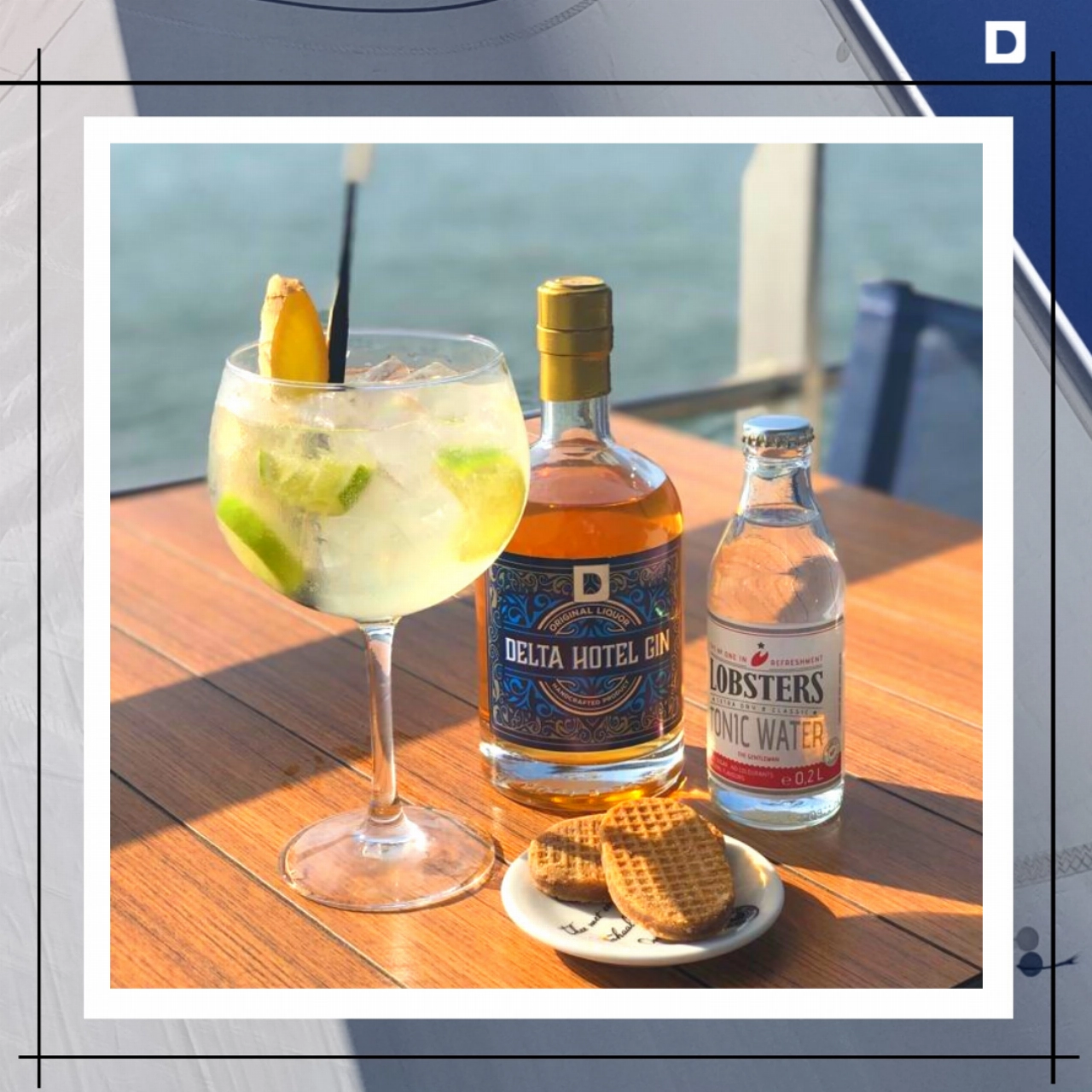 Eigen ijzerkoekjes-gin voor het Delta hotel