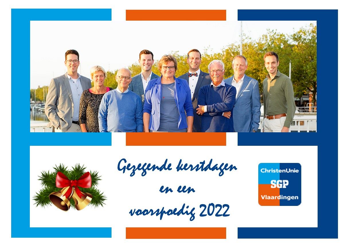 ChristenUnie/SGP wenst u gezegende kerstdagen en een voorspoedig 2022