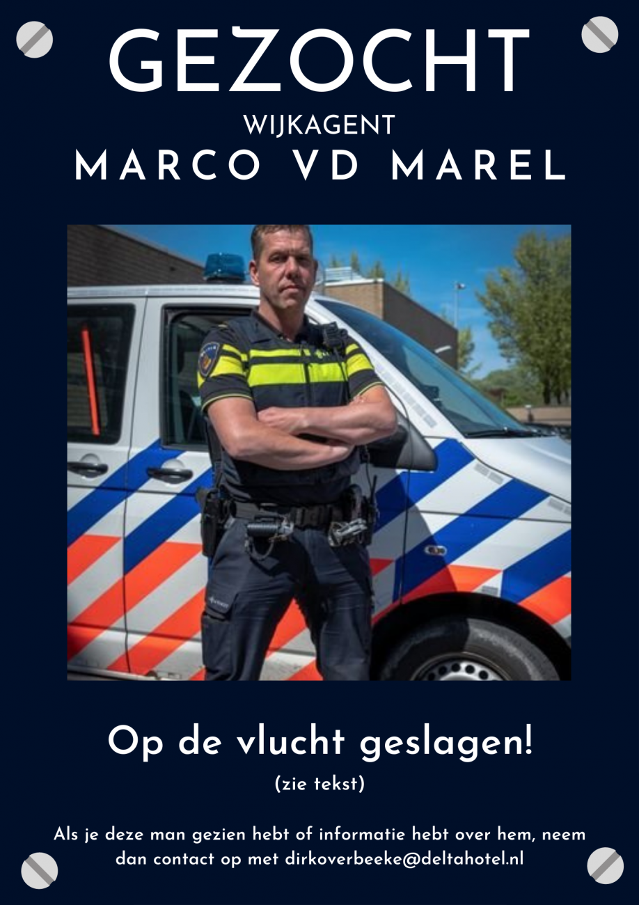 Gezocht: Marco van van der Marel!