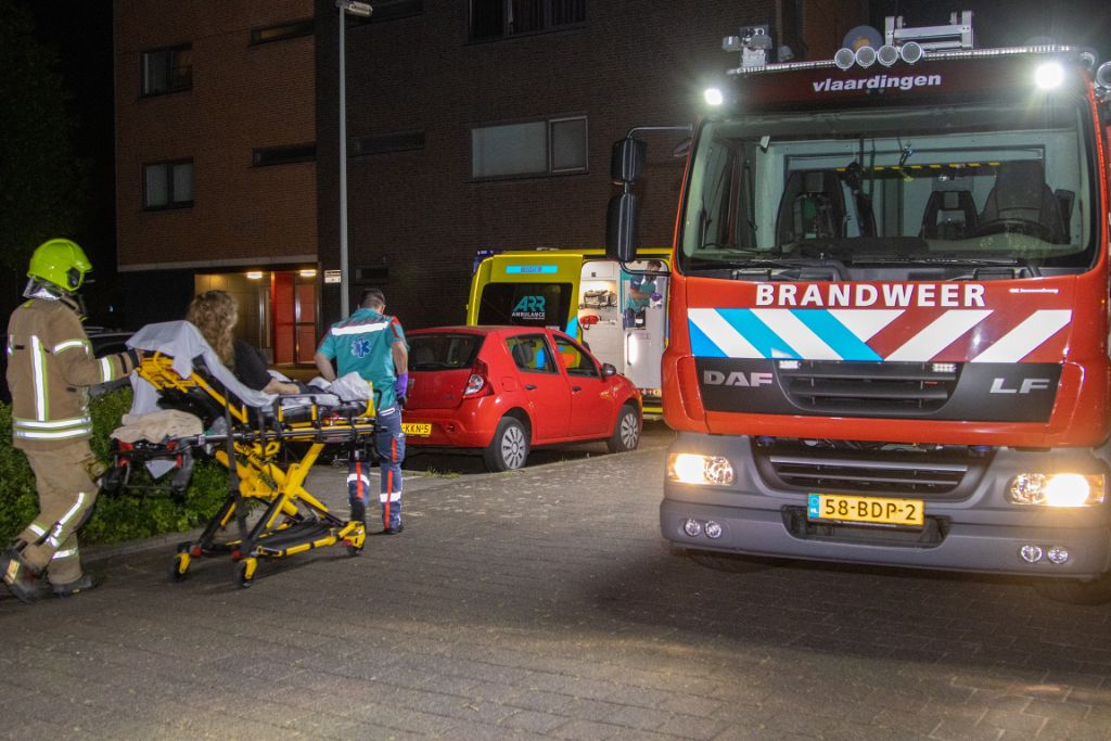 Vier bewoners naar ziekenhuis na woningbrand Keizerhof