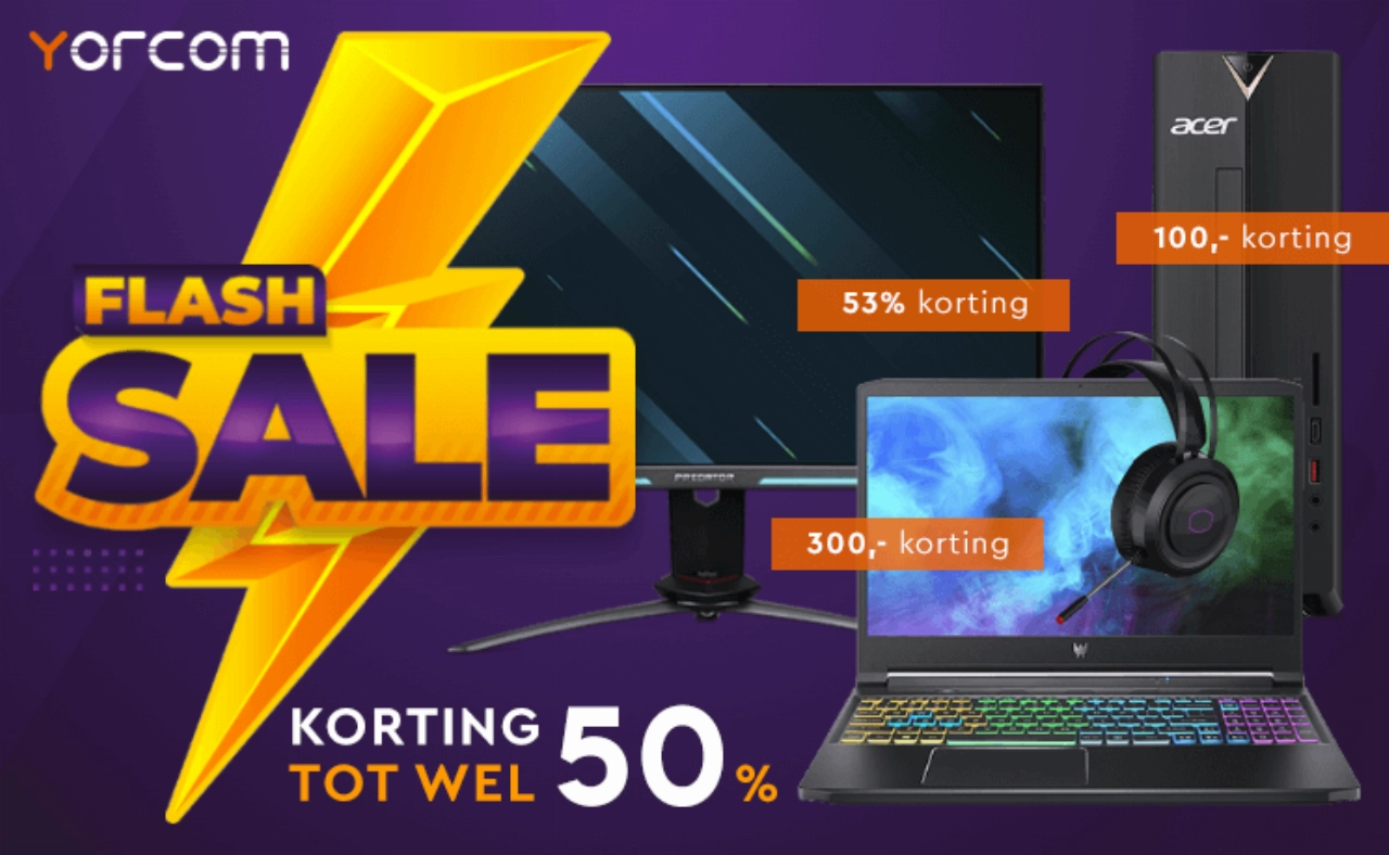 Laatste dagen SALE bij Yorcom!