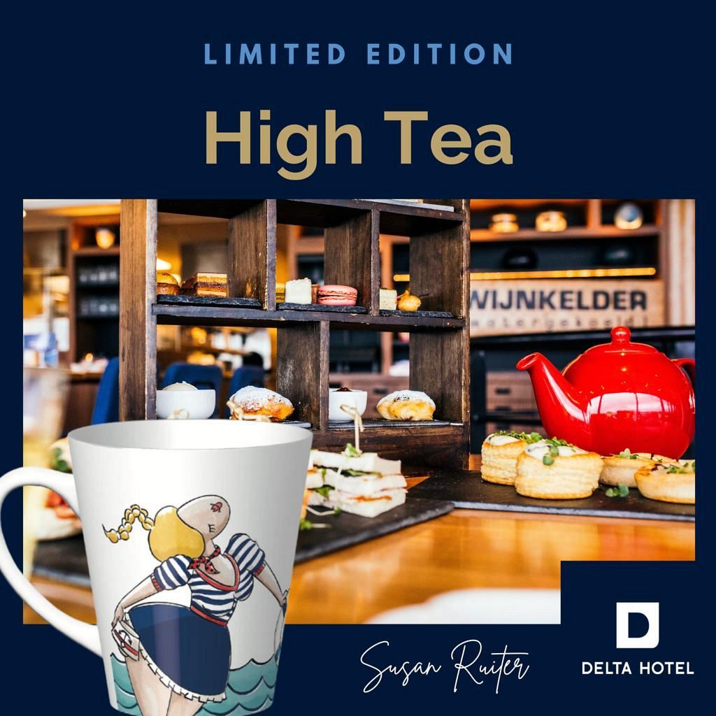 Unieke mok bij Limited Edition High Tea Delta Hotel