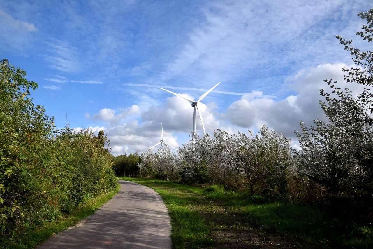 Windmolens Oeverbos produceren eerste kilowattuur duurzame stroom