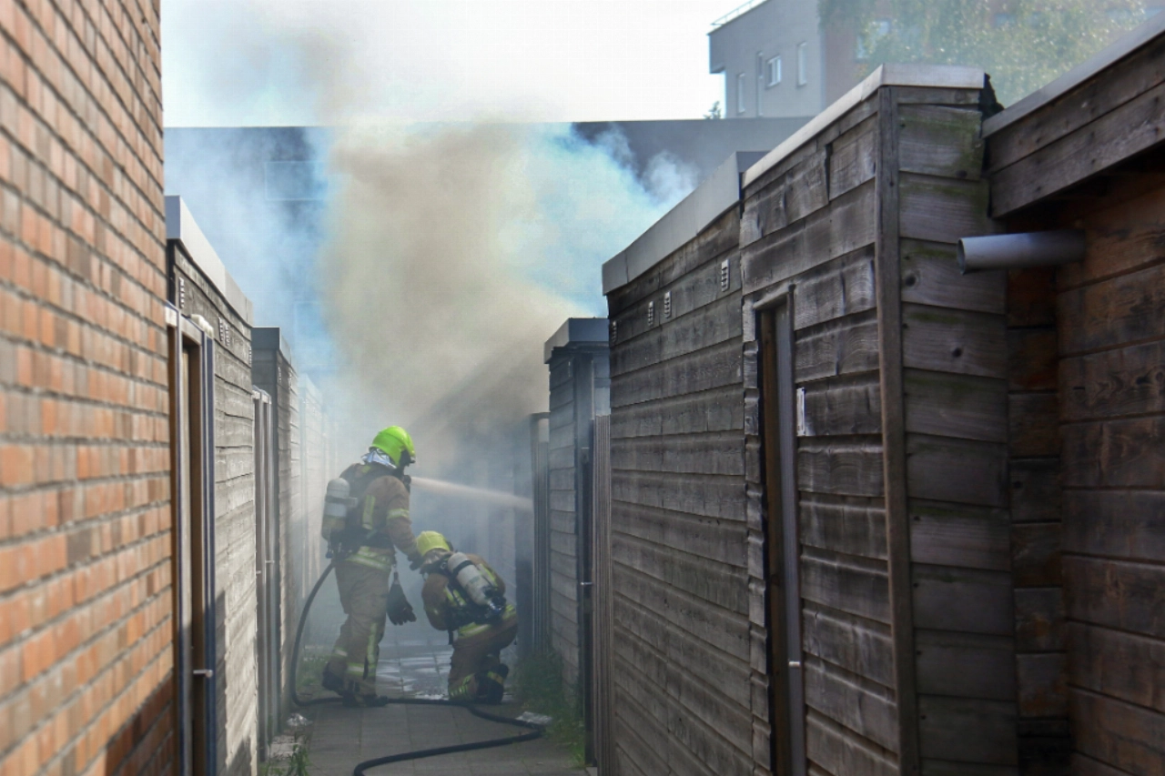 Schuur in brand aan de Keizerhof