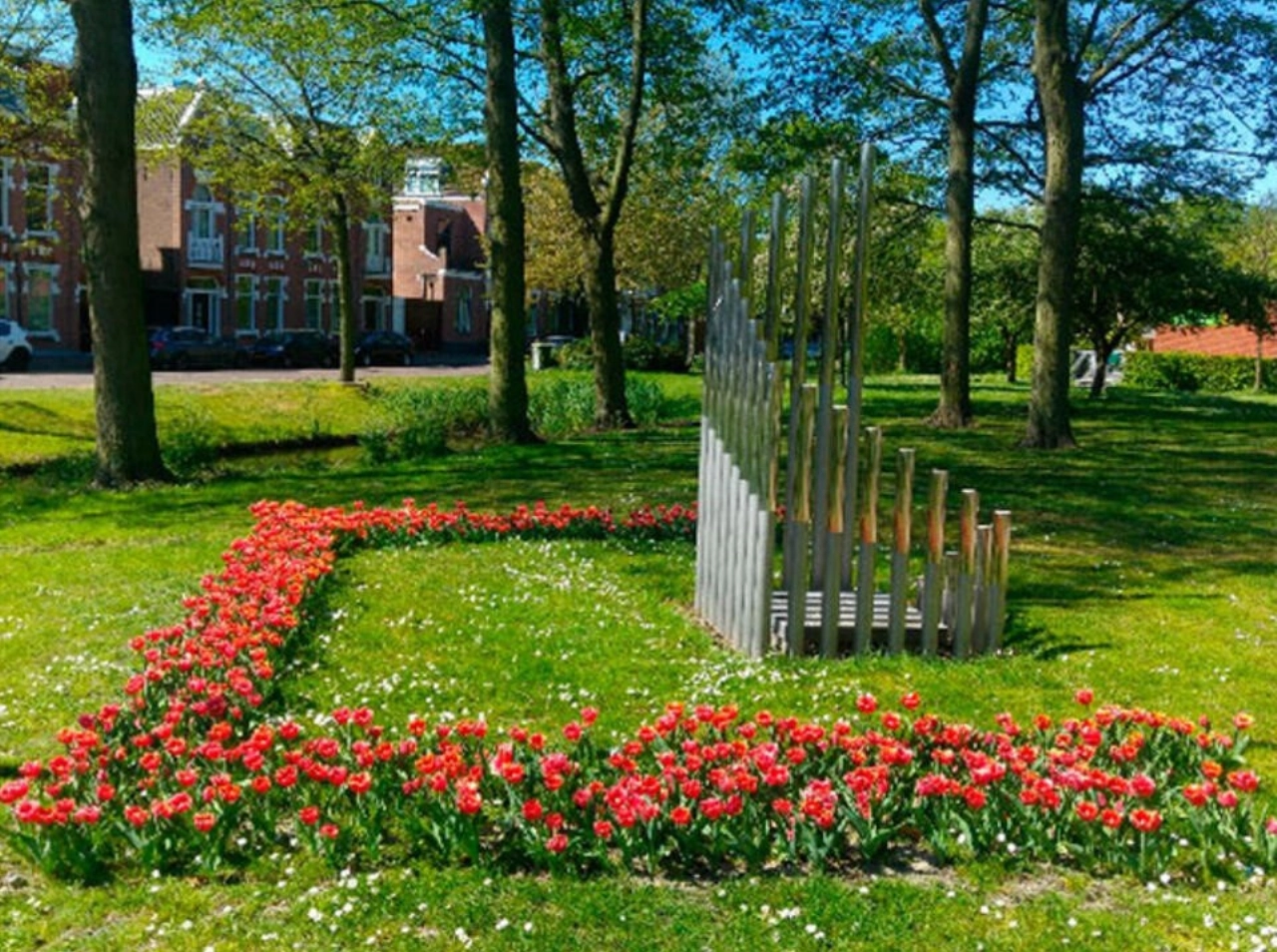 Stiltekring bij mensenrechtenmonument