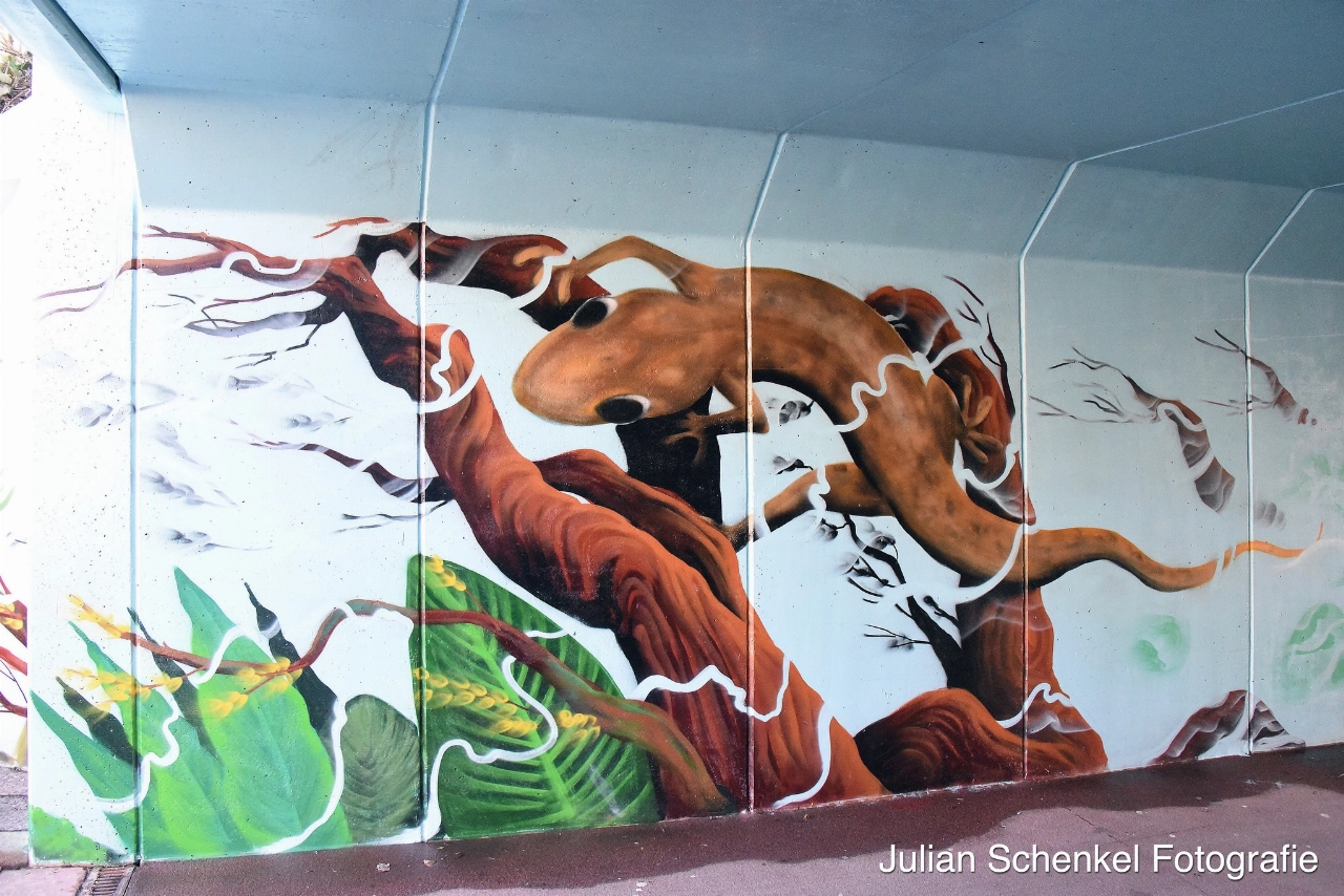 Tunneltje Curaçaolaan is nu een prachtig kunstwerk