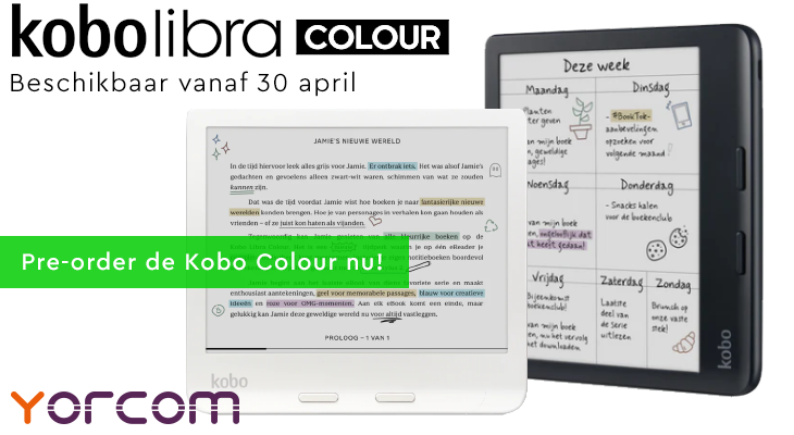 Nieuw! De Kobo colour e-readers, pre-order nu!