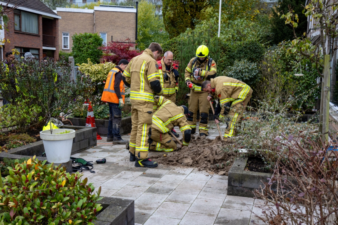 Aanleggers glasvezel weten opnieuw gasleiding te raken