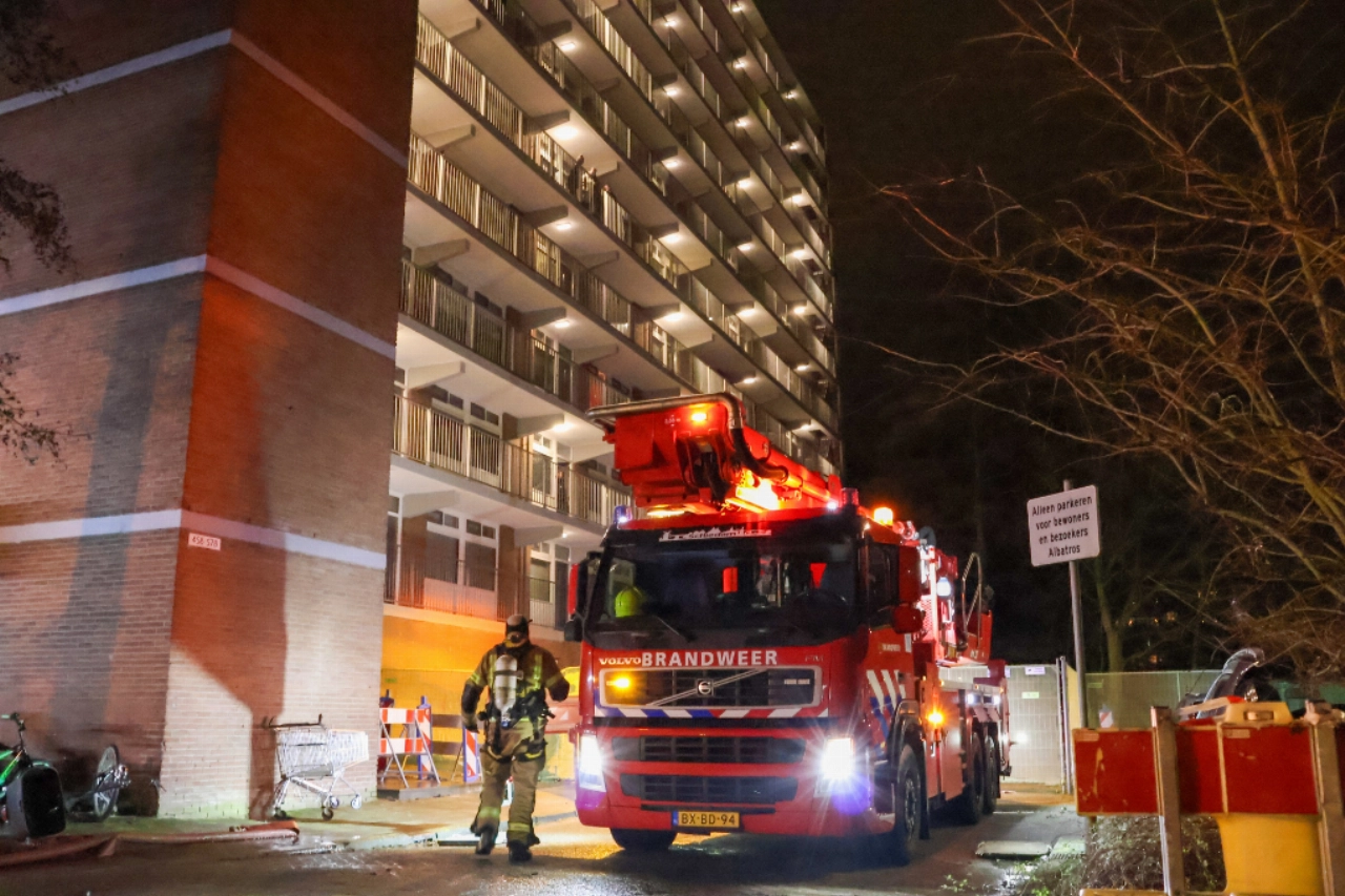 Etage flat Aalscholverlaan ontruimd na brandmelding