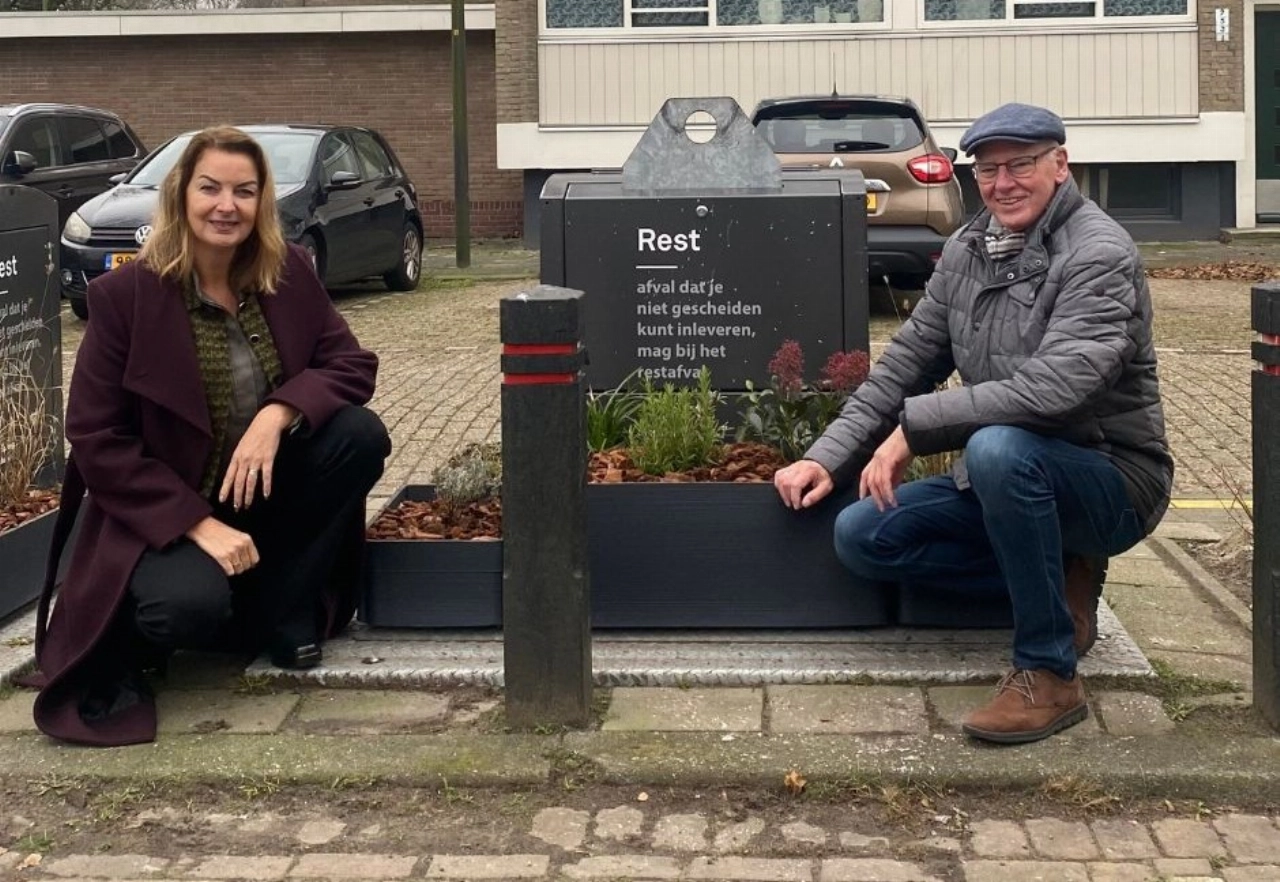 Proef met containertuintjes