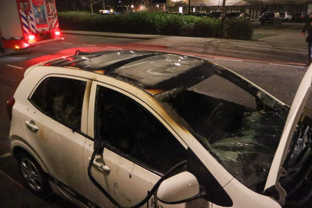 Autobrand Spinozastraat