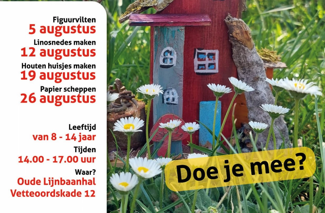 Zomeractiviteiten voor kids in de Cultuurwerkplaats