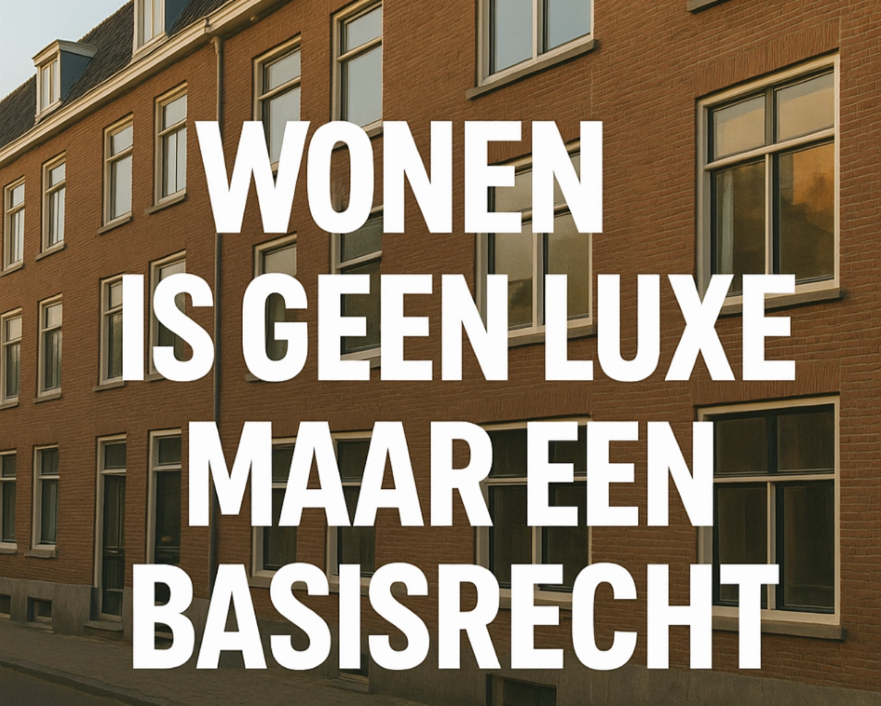 Ingezonden: Wonen is geen luxe maar een basisrecht