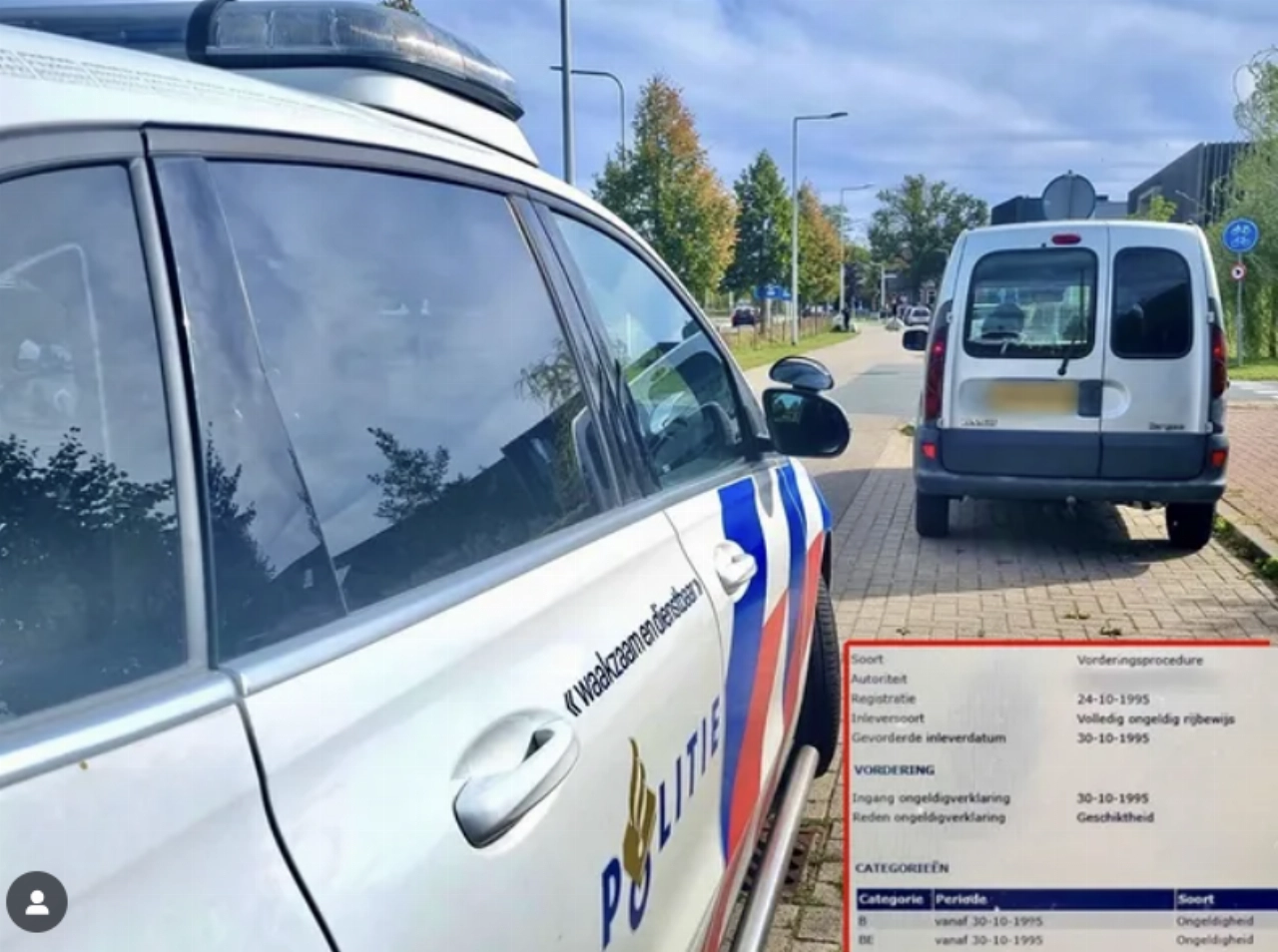 Vlaardinger na 30 jaar zonder rijbewijs definitief gepakt