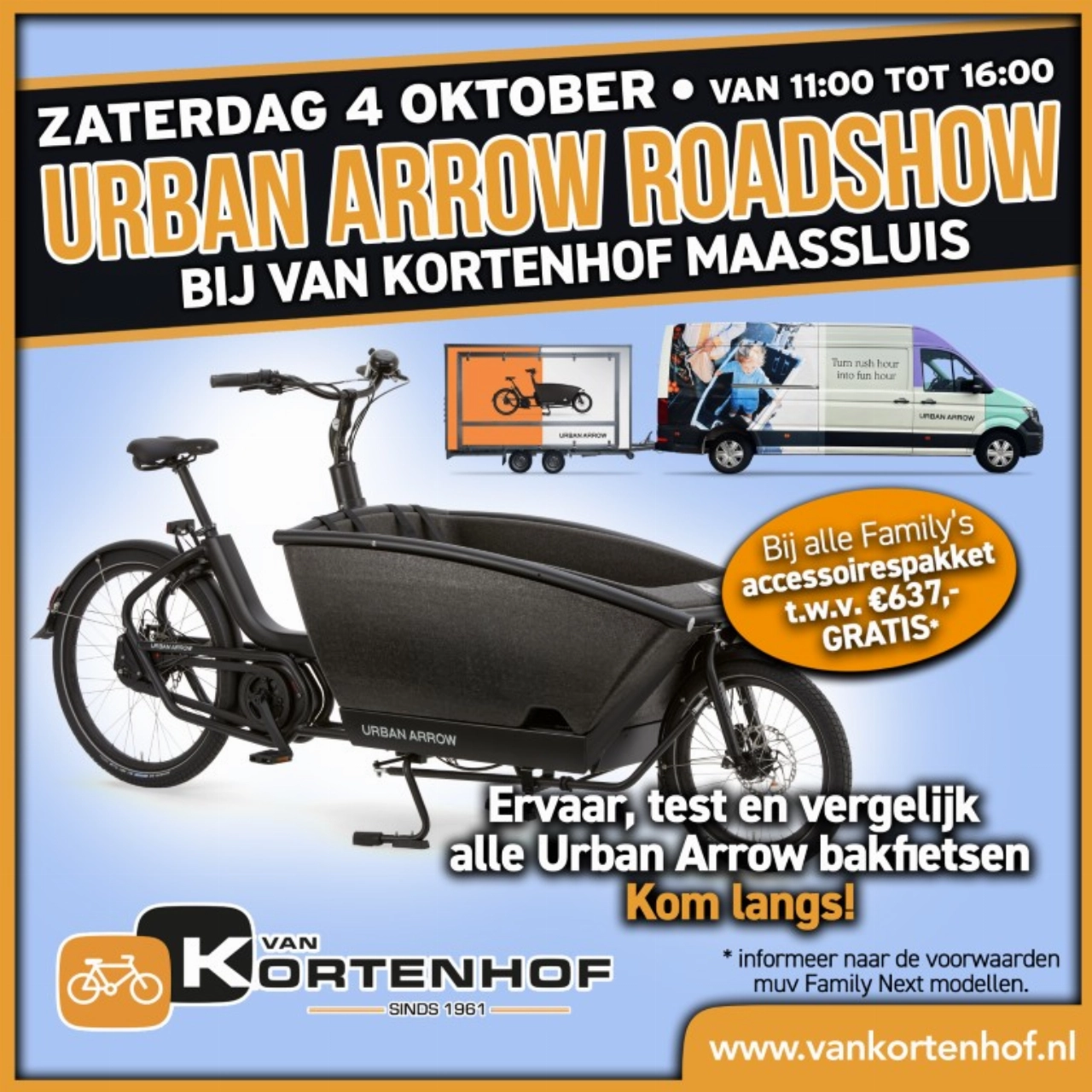 Urban Arrow Roadshow bij Van Kortenhof Maassluis