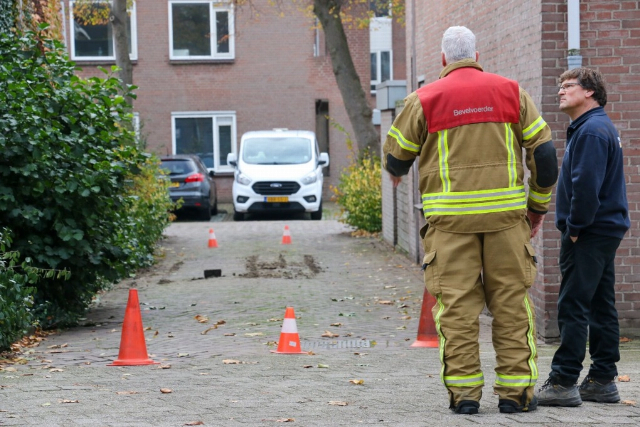 Gasleiding geraakt tijdens bodemonderzoek in Vlaardingen