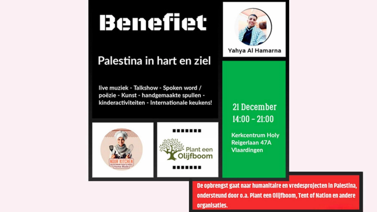 Vlaardingse benefiet voor getroffen Palestijnen