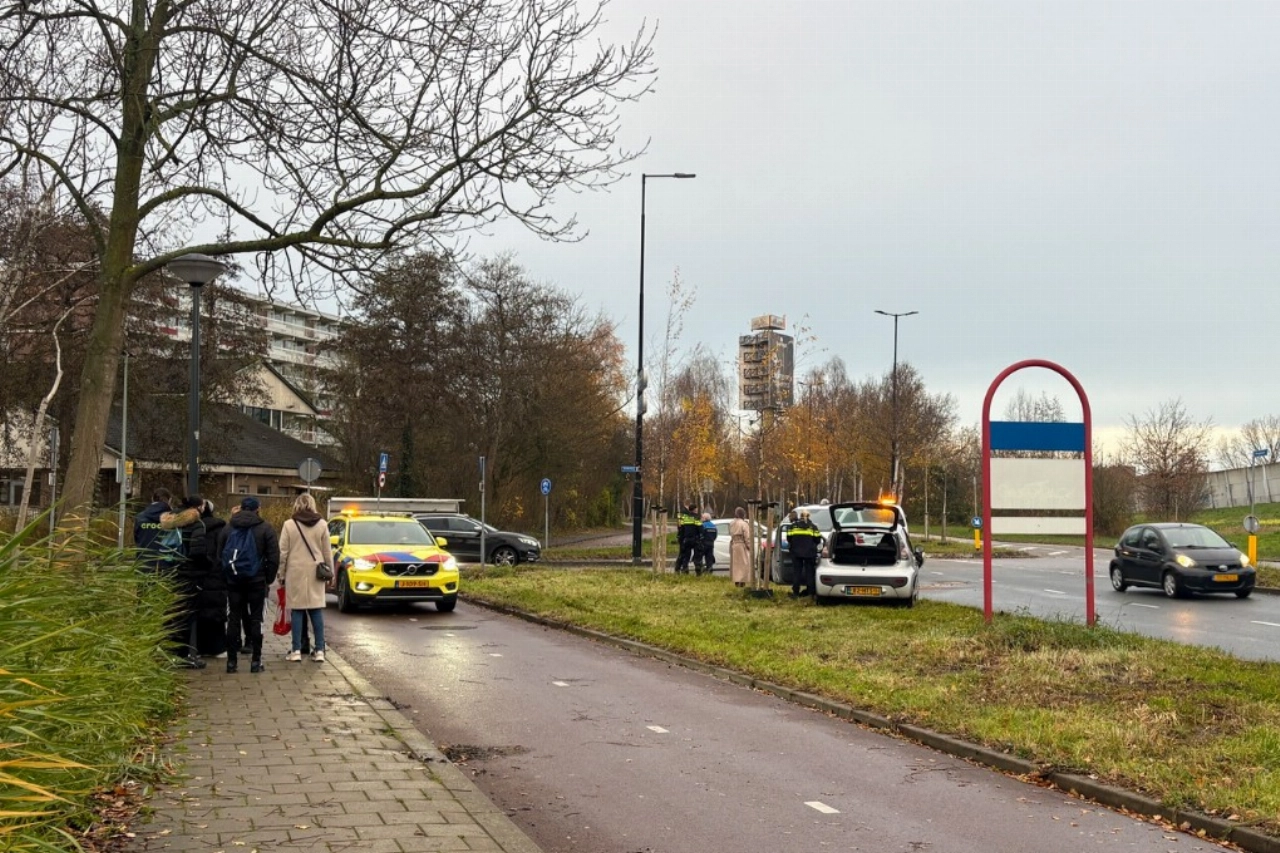 Aanrijding op de Burgemeester Heusdenslaan