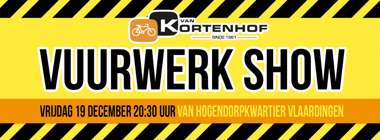Van Kortenhof organiseert vuurwerkshow op Van Hogendorpkwartier