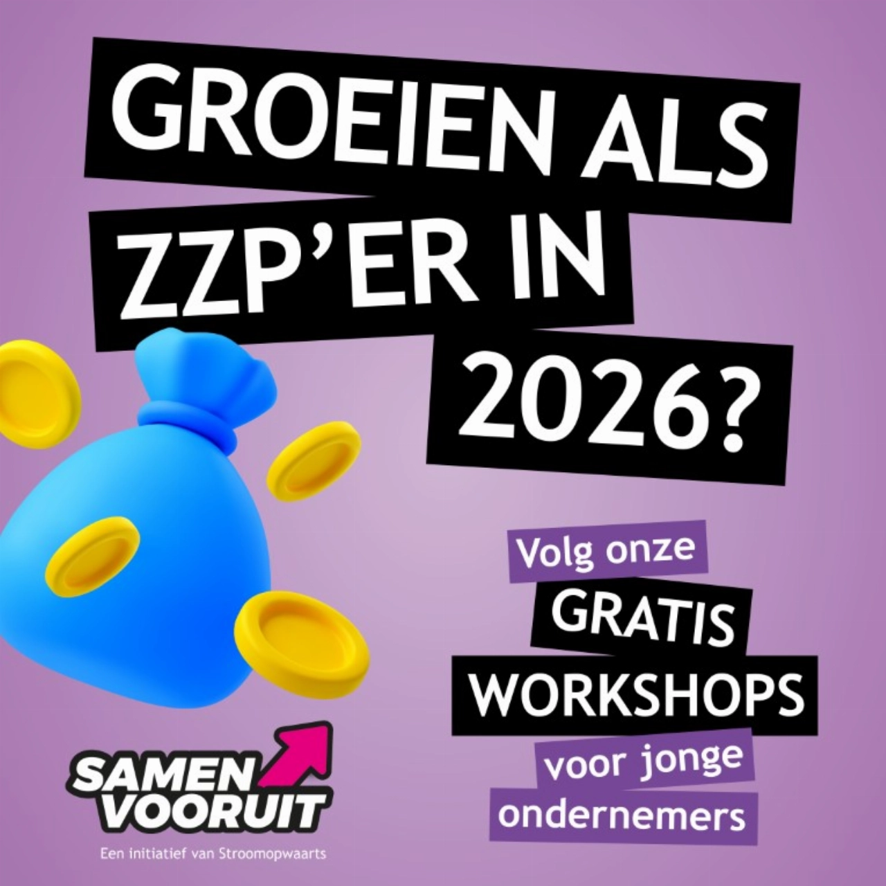 Gratis workshops voor jonge ZZP'ers