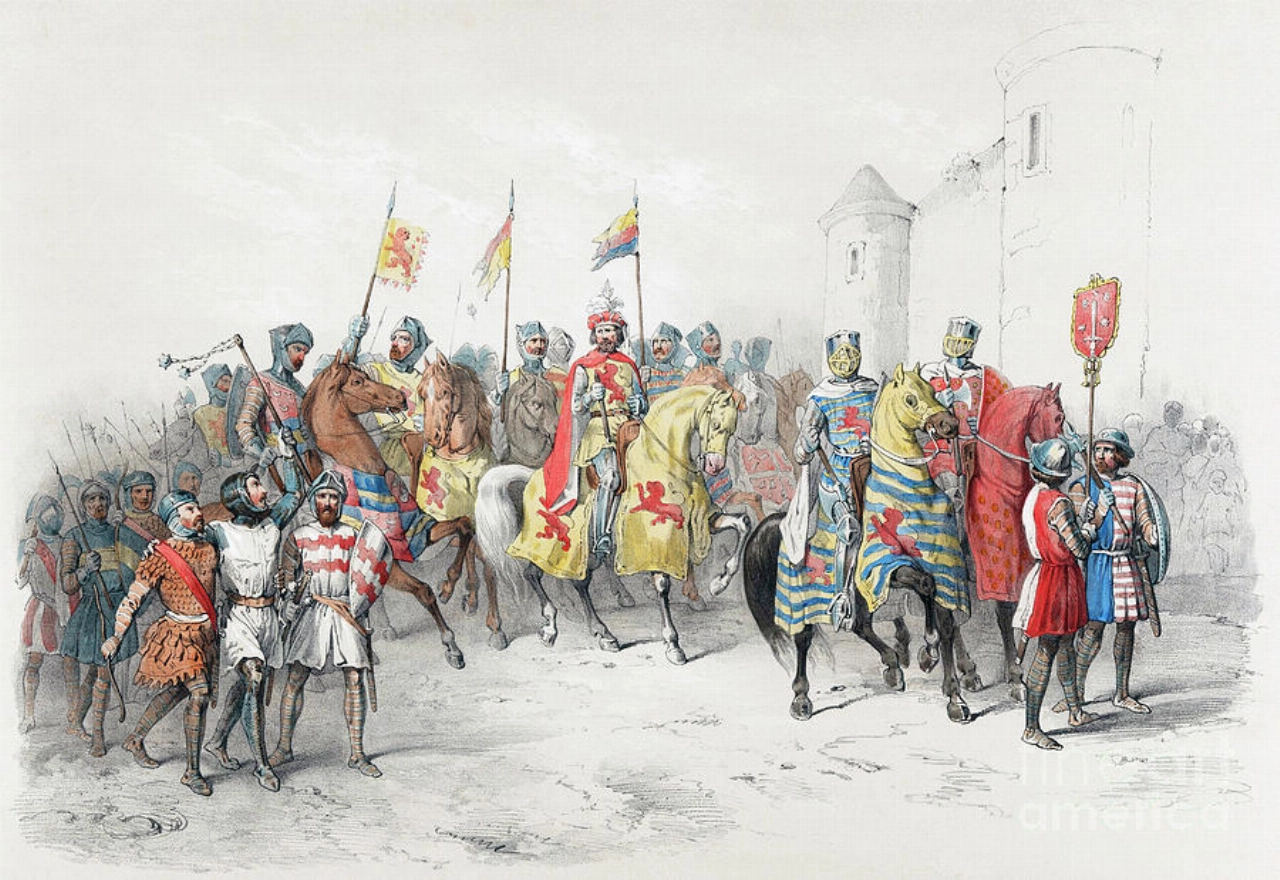 Plan voor informatiepaneel over vertrek vloot Vijfde Kruistocht vanuit haven van Vlaardingen