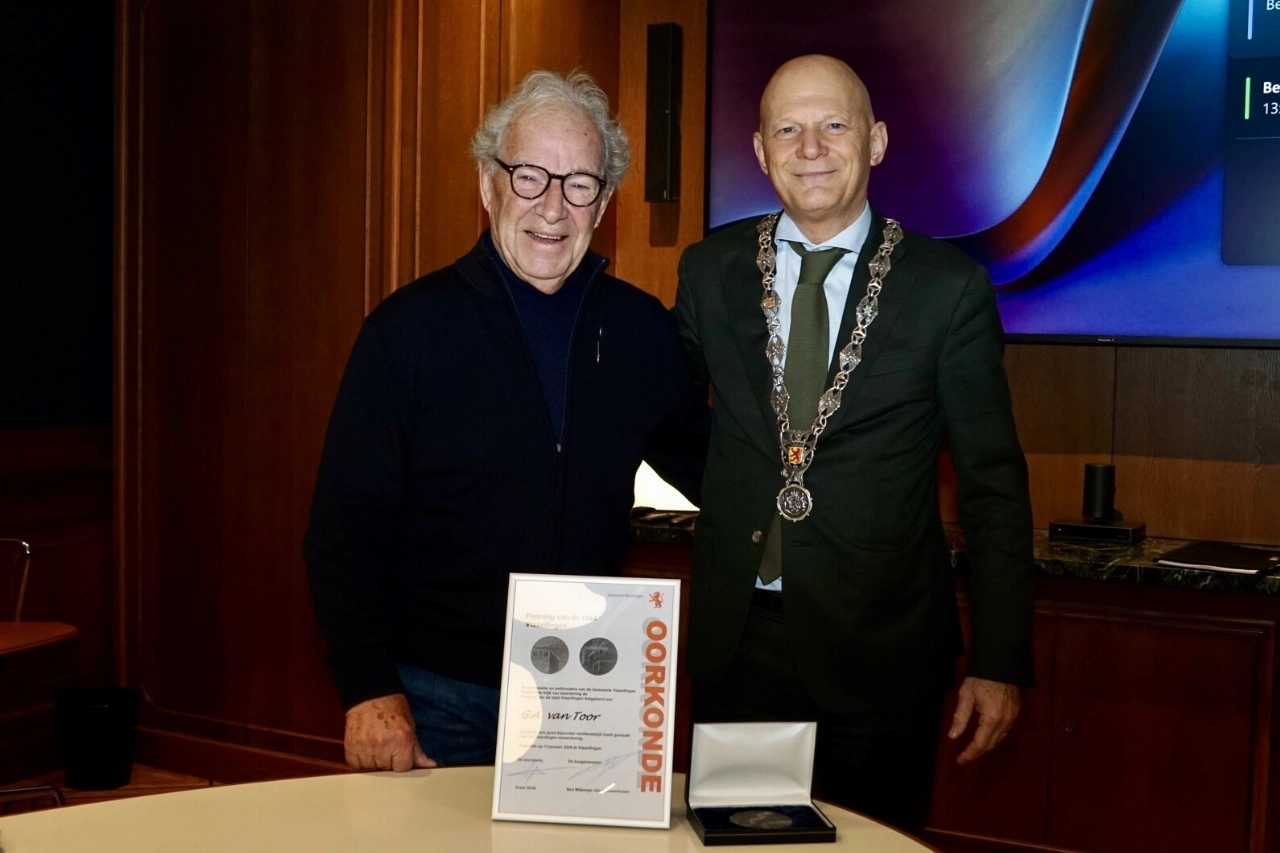 Erepenning van de stad Vlaardingen voor Gerrit van Toor
