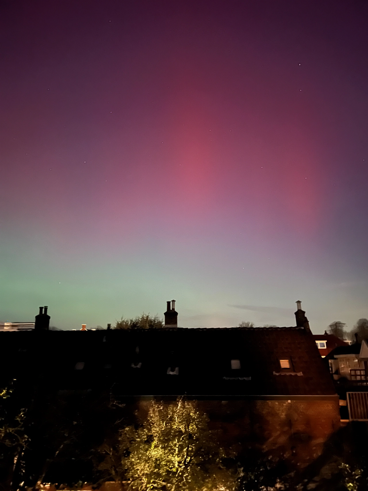 Even nagenieten van het noorderlicht