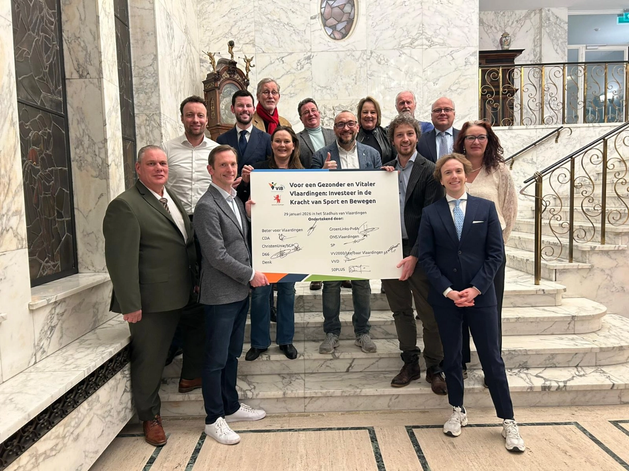 Politieke partijen tekenen Stembusakkoord van Vlaardingen in Beweging voor een Gezonder en Vitaler Vlaardingen