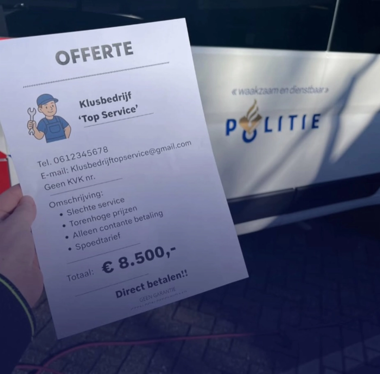 Gemeente waarschuwt tegen klussende oplichters