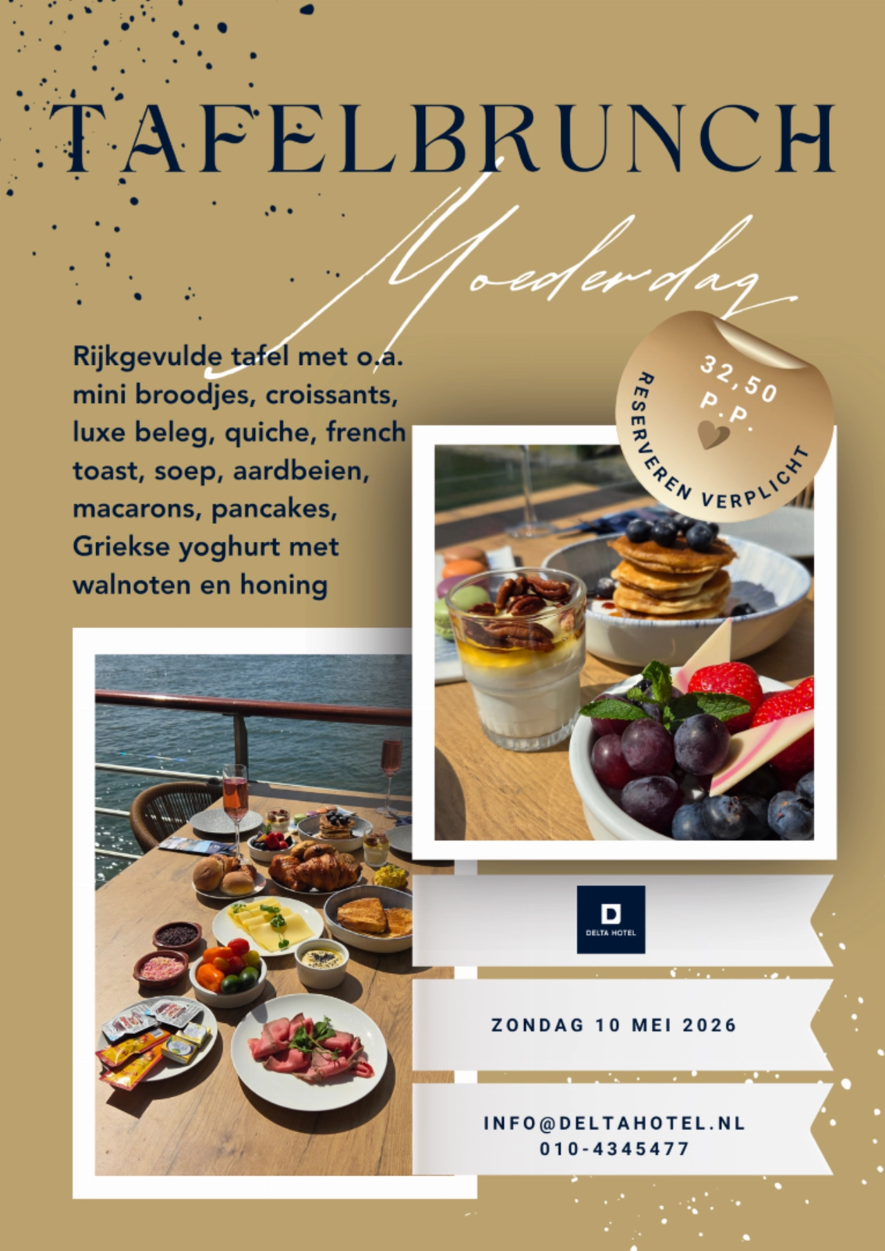 Moederdag: Tafelbrunch in het Delta Hotel