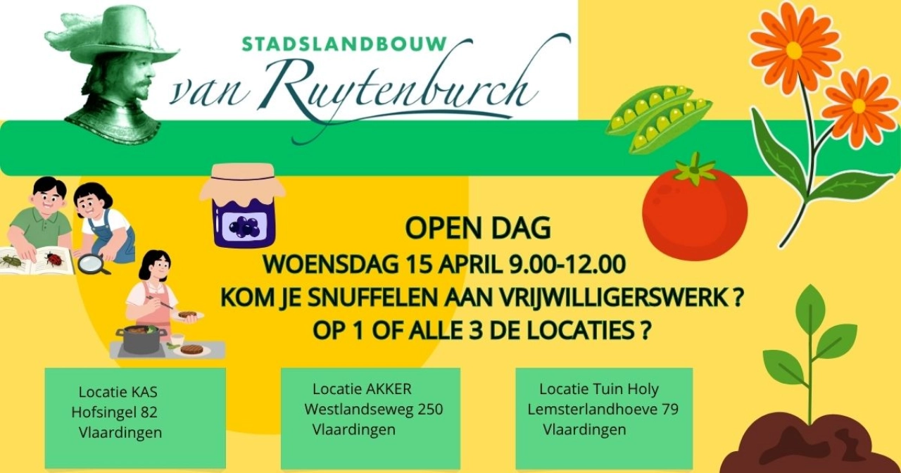 Snuffelen aan vrijwilligerswerk bij Stadslandbouw. Kom je ook?
