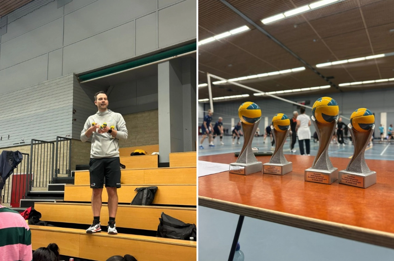 Geslaagd volleybaltoernooi brengt collega’s samen