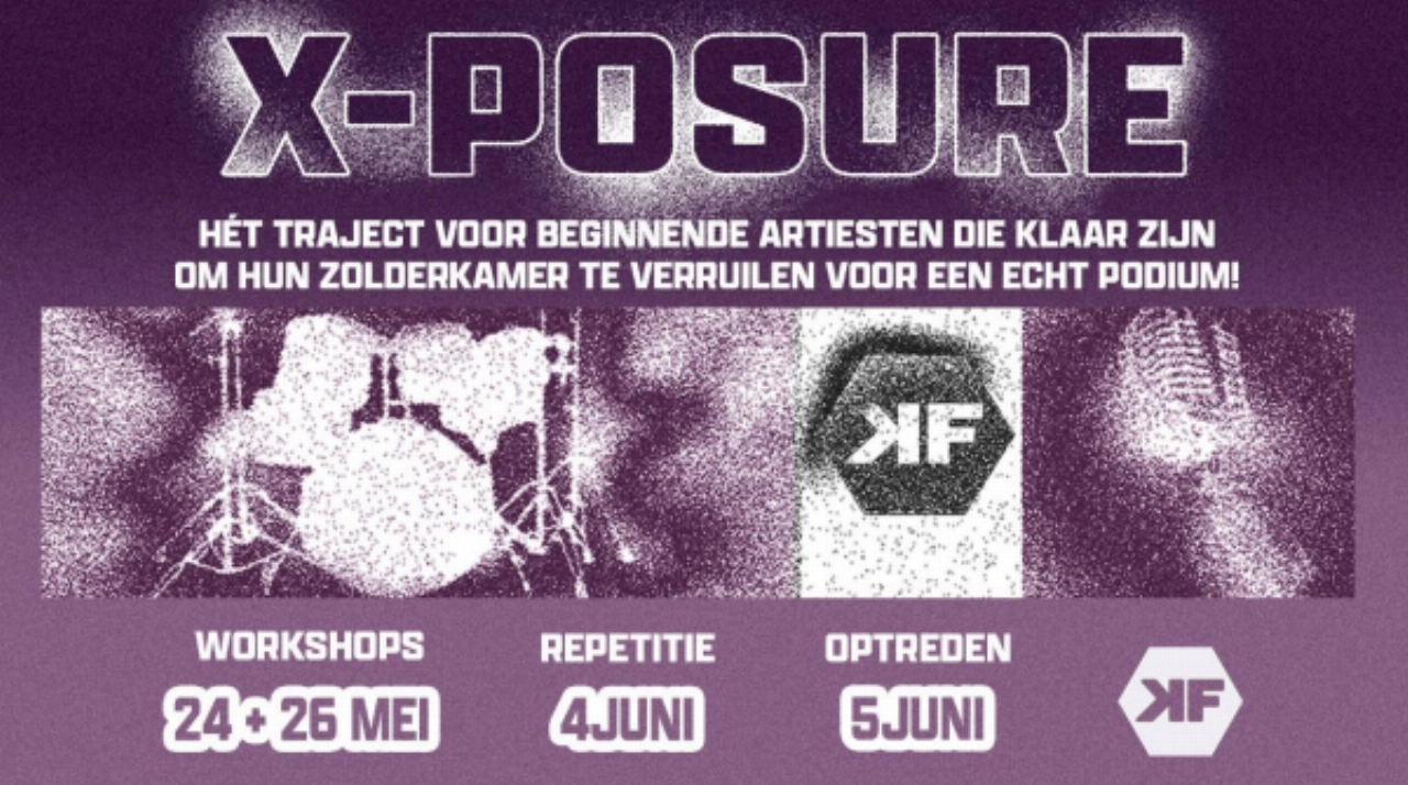 Van zolderkamer naar poppodium: doe mee met X-Posure 2026!