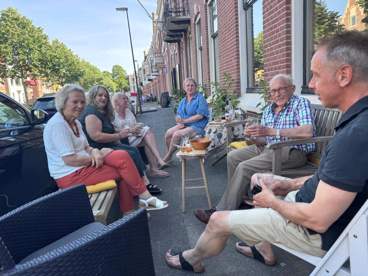 Buurtbankjesdag op de Binnensingel