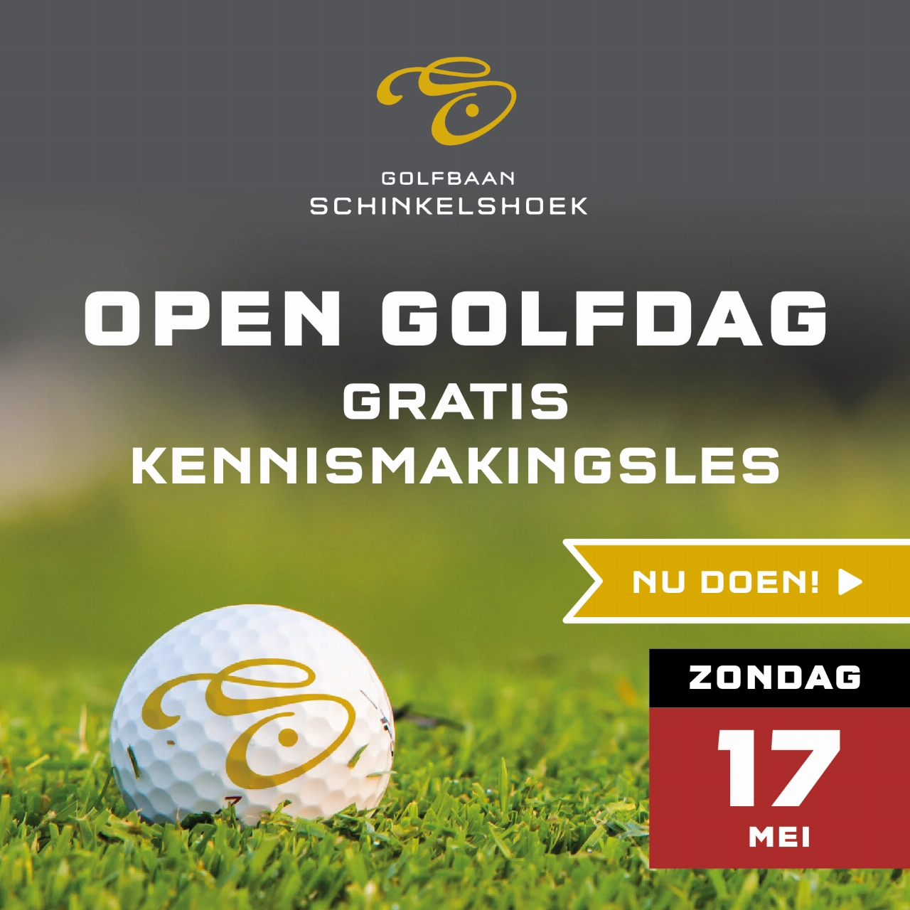 Gratis kennismaken met golf tijdens Open Dag Schinkelshoek