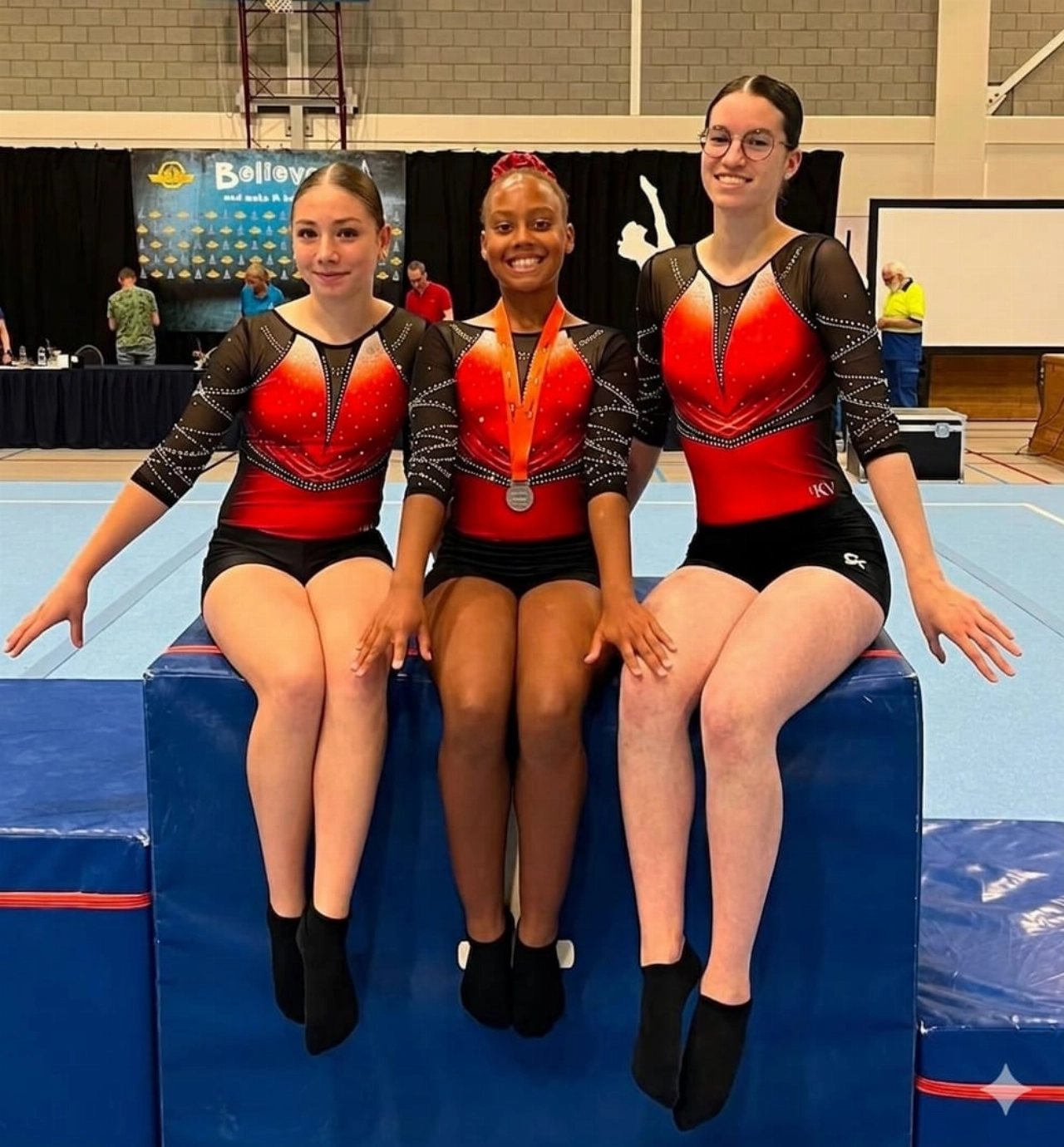 Bovenbouw turnsters Dynamiek in zes toestelfinales