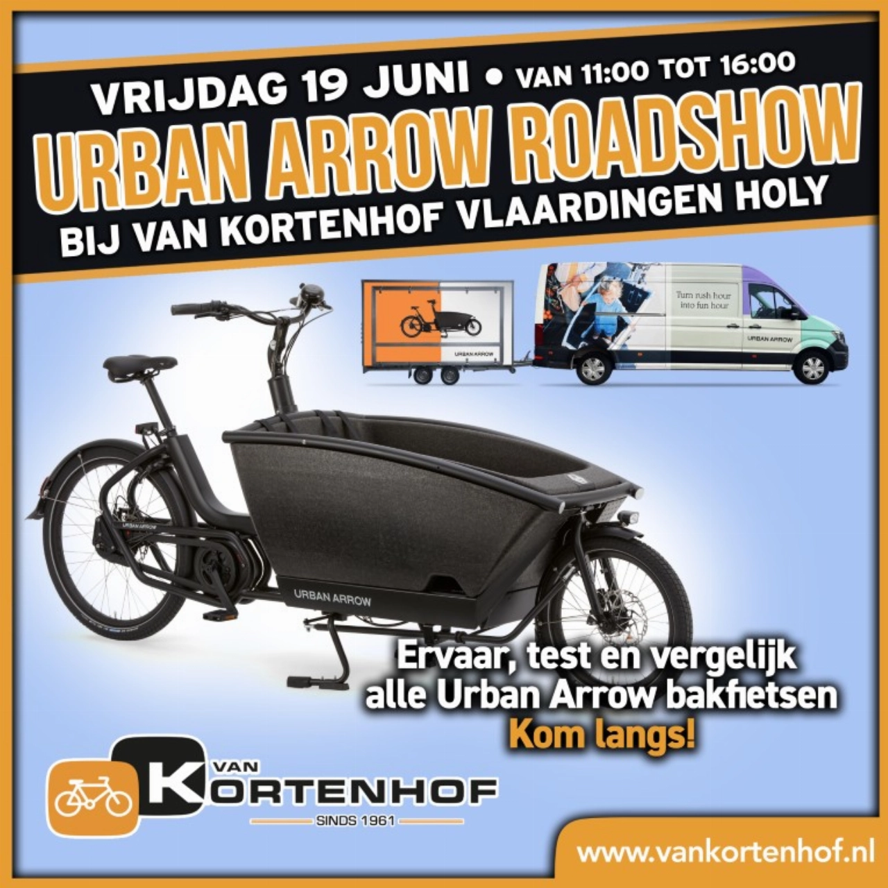Urban Arrow Roadshow komt naar Van Kortenhof Vlaardingen Holy