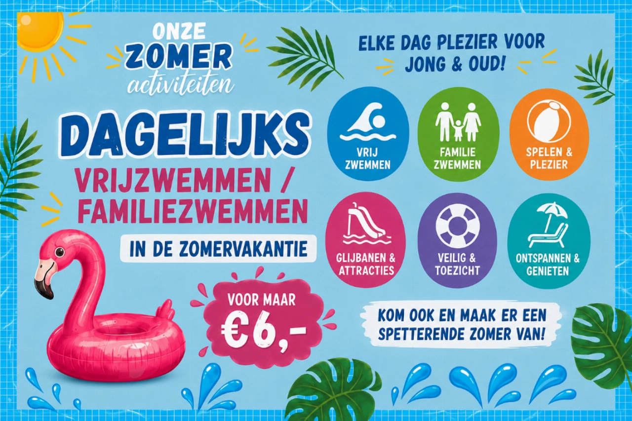 Zomervakantie is zwemplezier bij De Kulk!