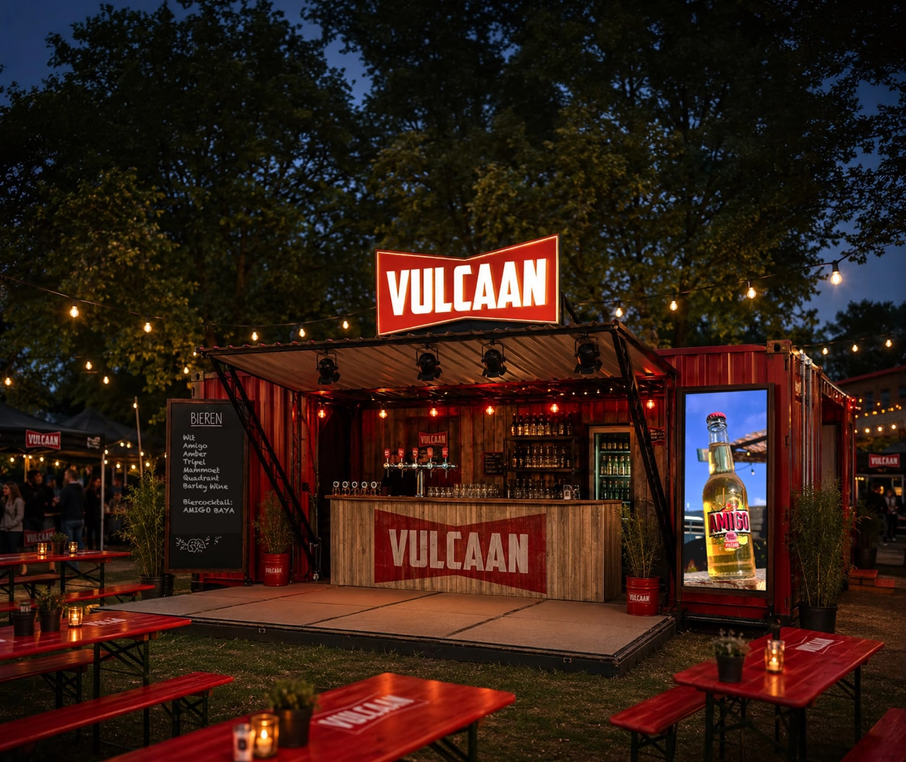 Nieuw op het Zomerterras: de Vulcaanbar!