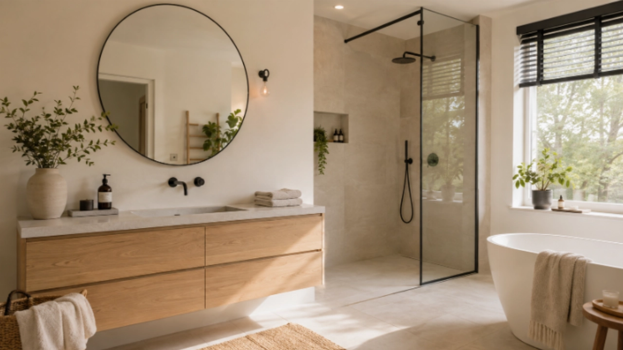 Zo laat je de badkamer echt aansluiten bij de rest van je interieur