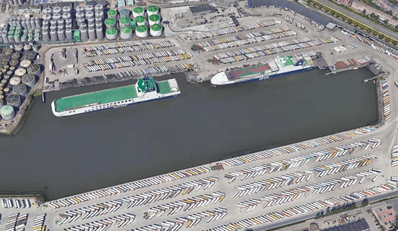 Schepen bij DFDS in Vlaardingen mogen motor minder lang laten draaien