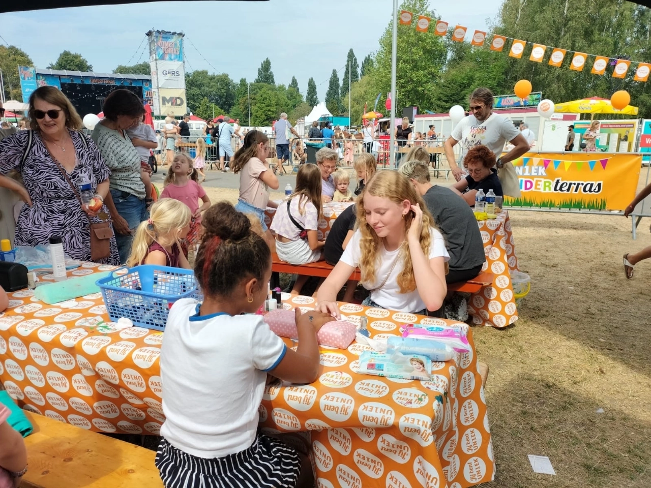 Zomerterras vandaag één groot speelparadijs voor kinderen